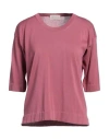 Drumohr Woman Sweater Antique Rose Size S Cotton In Pink