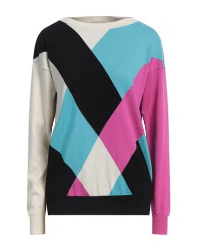 Drumohr Woman Sweater Azure Size S Cashmere In Multi