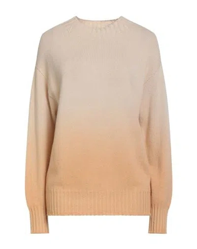Drumohr Woman Sweater Beige Size L Cashmere In Yellow