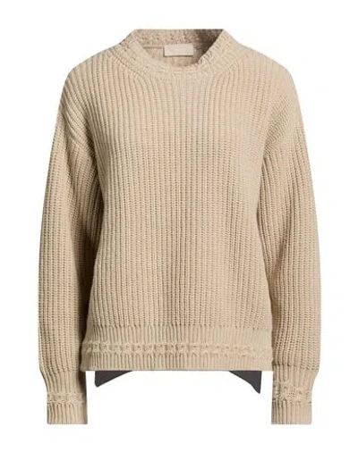 Drumohr Woman Sweater Beige Size L Wool, Cashmere In Brown