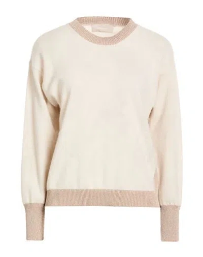 Drumohr Woman Sweater Beige Size M Wool, Cashmere, Viscose, Polyester In Neutral