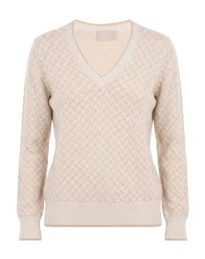 Drumohr Woman Sweater Beige Size Xs Cashmere In Neutral