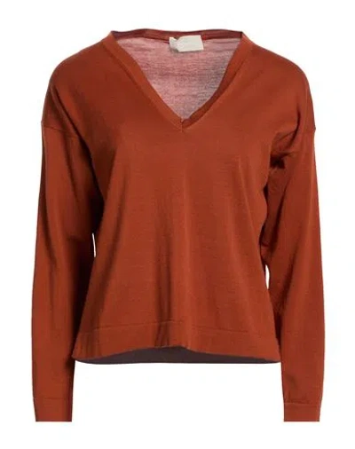 Drumohr Woman Sweater Brown Size L Cotton