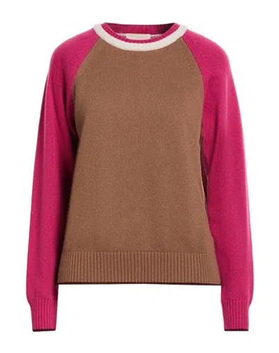 Drumohr Woman Sweater Brown Size S Cashmere In Blue
