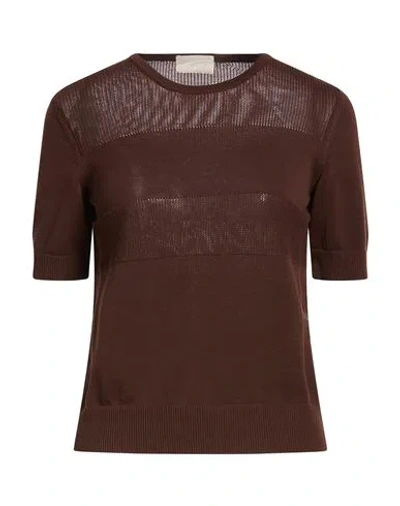 Drumohr Woman Sweater Brown Size Xs Cotton