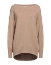 Drumohr Woman Sweater Camel Size S Cashmere In Beige