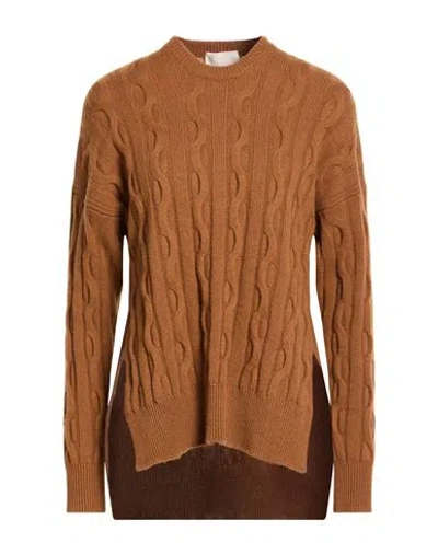 Drumohr Woman Sweater Camel Size S Cashmere In Sand