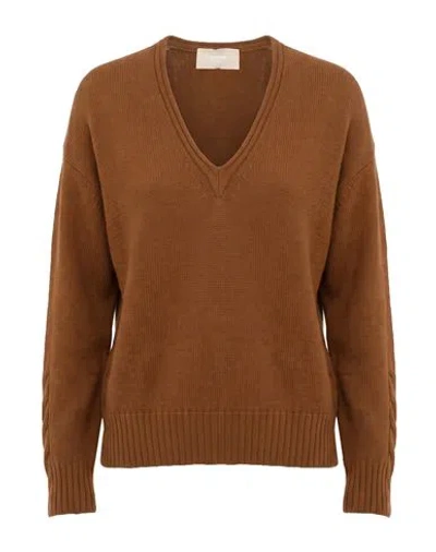 Drumohr Woman Sweater Camel Size Xs Cashmere In Brown