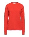 Drumohr Woman Sweater Orange Size L Super 140s Wool In Red