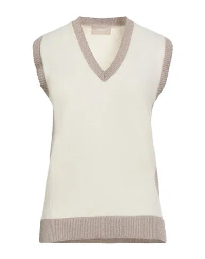 Drumohr Woman Sweater Cream Size M Wool, Cashmere, Viscose, Polyester In White