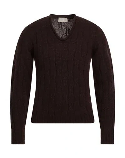 Drumohr Woman Sweater Dark Brown Size M Cashmere
