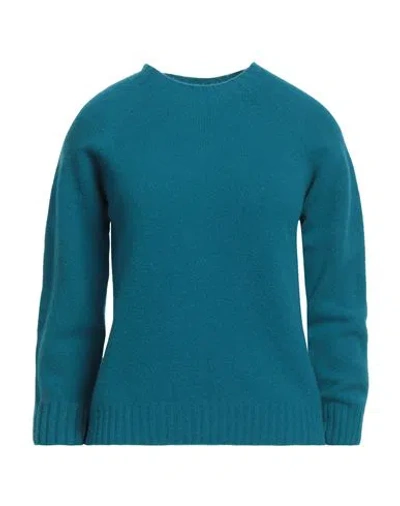 Drumohr Woman Sweater Deep Jade Size M Lambswool In Green