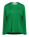 Drumohr Woman Sweater Emerald Green Size L Super 140s Wool