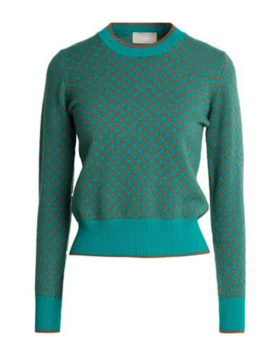 Drumohr Woman Sweater Emerald Green Size Xs Cashmere In Multi
