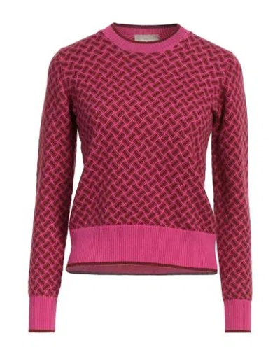 Drumohr Woman Sweater Fuchsia Size M Cashmere In Pink