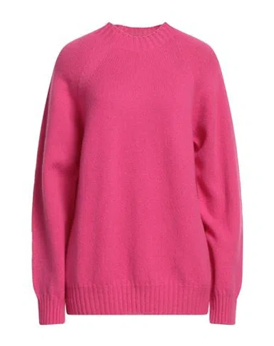 Drumohr Woman Sweater Fuchsia Size Xl Lambswool In Pink