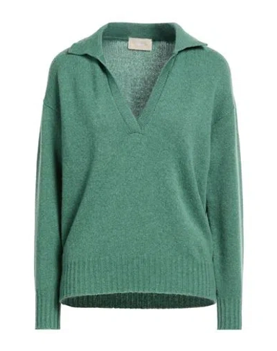 Drumohr Woman Sweater Green Size L Cashmere