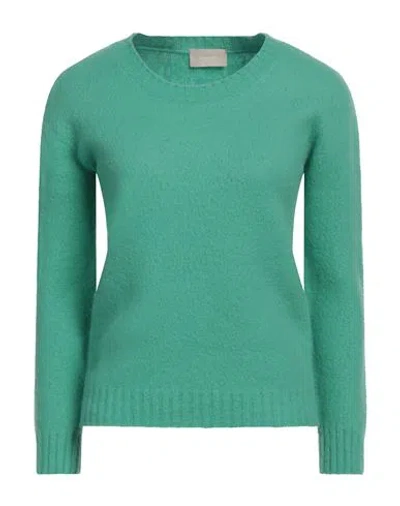 Drumohr Woman Sweater Green Size M Lambswool