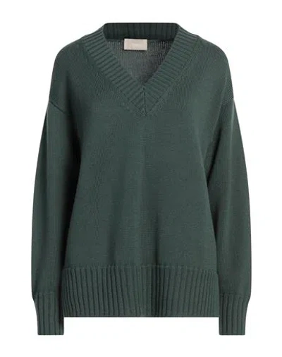 Drumohr Woman Sweater Green Size S Merino Wool