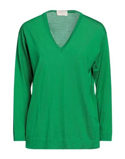Drumohr Woman Sweater Green Size M Merino Wool