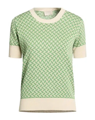 Drumohr Woman Sweater Green Size Xl Cotton, Linen