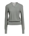 Drumohr Woman Sweater Grey Size L Merino Wool In Gray