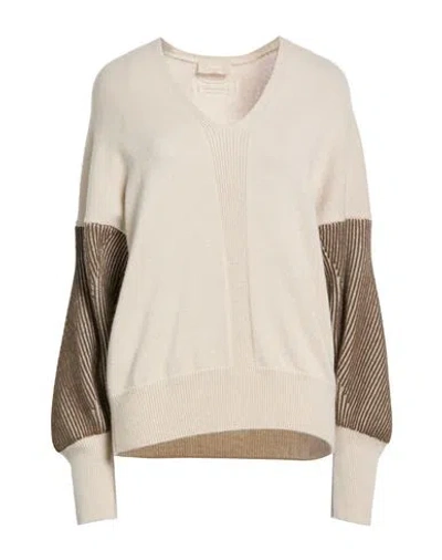 Drumohr Woman Sweater Ivory Size S Cashmere In Neutral