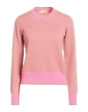 Drumohr Woman Sweater Light Pink Size Xl Cashmere