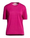 Drumohr Woman Sweater Magenta Size L Cotton In Pink