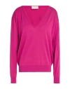 Drumohr Woman Sweater Magenta Size S Cotton In Pink