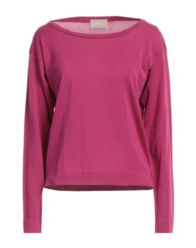 Drumohr Woman Sweater Magenta Size Xs Cotton In Pink