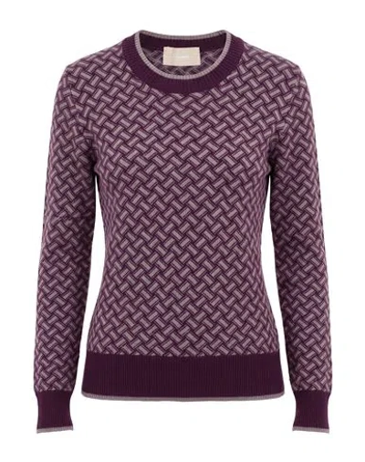 Drumohr Woman Sweater Mauve Size L Cashmere In Purple