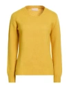 Drumohr Woman Sweater Mustard Size L Lambswool In Yellow