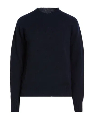 Drumohr Woman Sweater Navy Size S Lambswool In Black