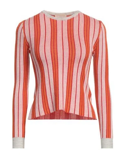 Drumohr Woman Sweater Orange Size S Cashmere, Cotton