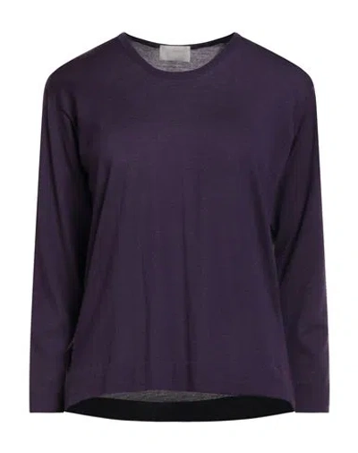 Drumohr Woman Sweater Plum Size Xs Super 140s Wool In Purple