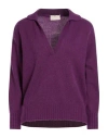 Drumohr Woman Sweater Purple Size L Cashmere In Purple