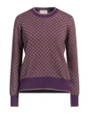 Drumohr Woman Sweater Purple Size L Cashmere In Purple