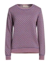 Drumohr Woman Sweater Purple Size Xl Cotton, Linen, Polyester