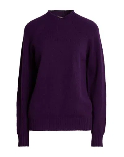 Drumohr Woman Sweater Purple Size M Lambswool