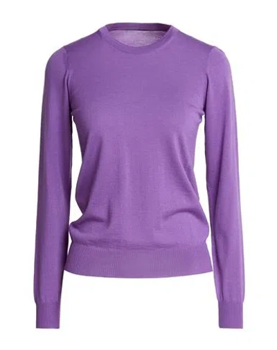 Drumohr Woman Sweater Purple Size Xs Super 140s Wool In Multi