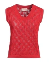Drumohr Woman Sweater Red Size L Cotton In Red