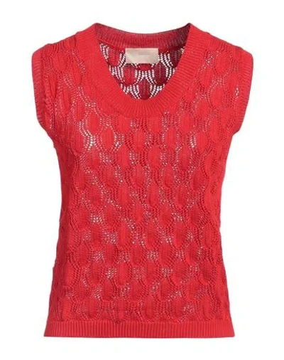 Drumohr Woman Sweater Red Size L Cotton