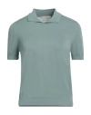 Drumohr Woman Sweater Sage Green Size S Cotton In Sage Green