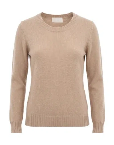Drumohr Woman Sweater Sand Size S Lambswool In Beige