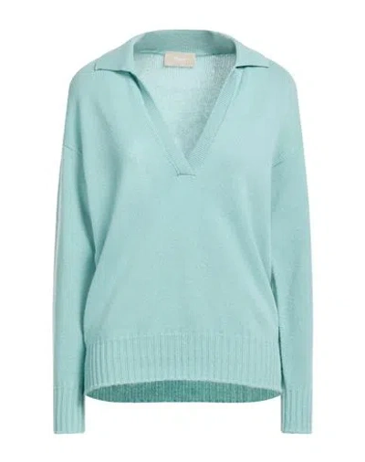 Drumohr Woman Sweater Sky Blue Size L Cashmere