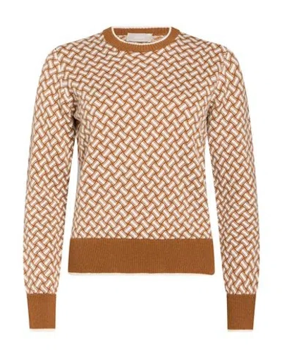 Drumohr Woman Sweater Tan Size Xs Cashmere In Brown