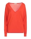 Drumohr Woman Sweater Tomato Red Size Xl Cotton