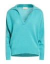 Drumohr Woman Sweater Turquoise Size L Cashmere In Green
