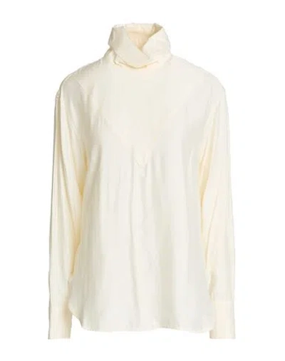 Drumohr Woman Top Ivory Size 2 Viscose, Silk In White